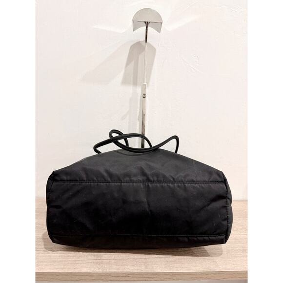 Prada Tessuto Nylon Shoulder Handbag with Zip Closure Black - Picture 6 of 11
